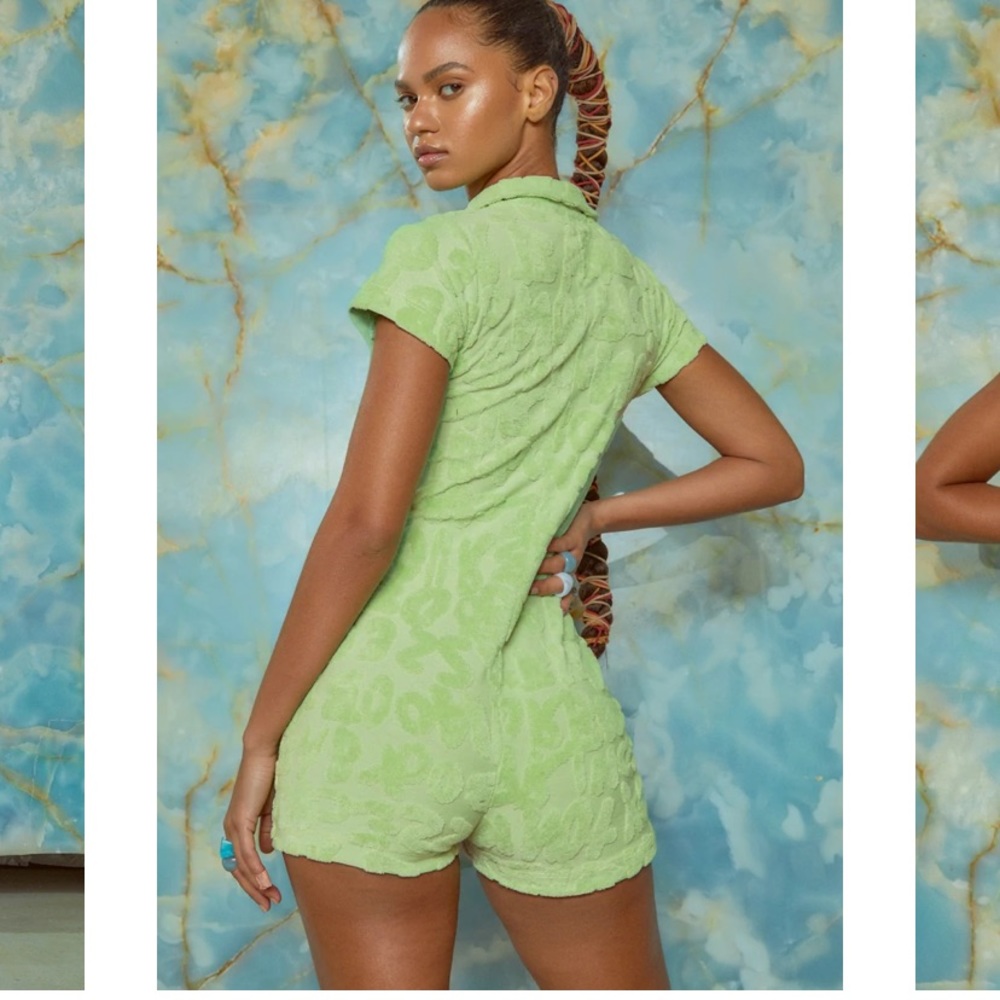 Jaded London Playsuit in Pistachio